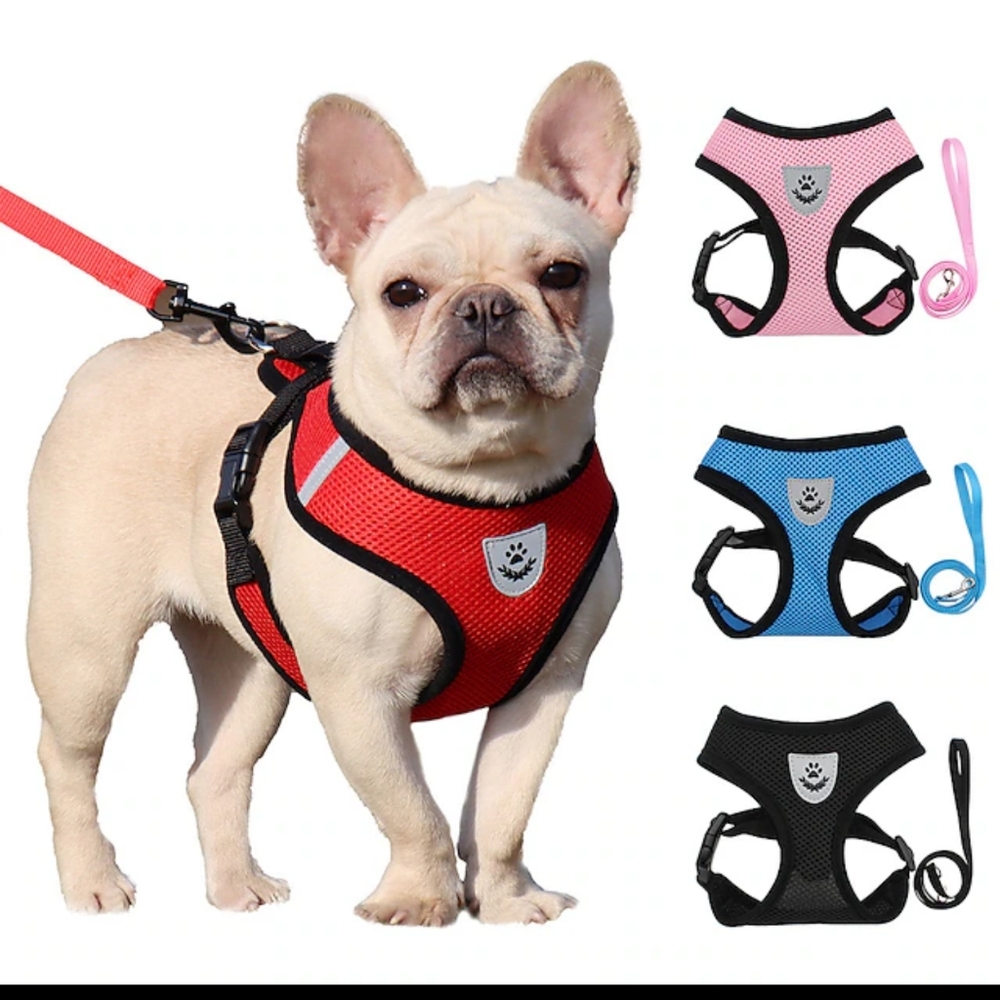 The No Pull Dog Harness with Reflective Leash is a comfortable and secure vest